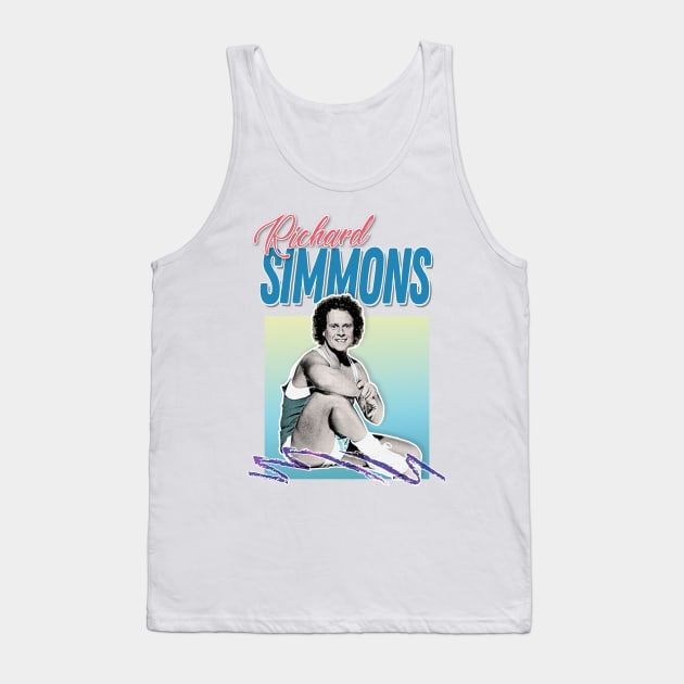 Richard Simmons 90s Style Aesthetic Design Tank Top by DankFutura